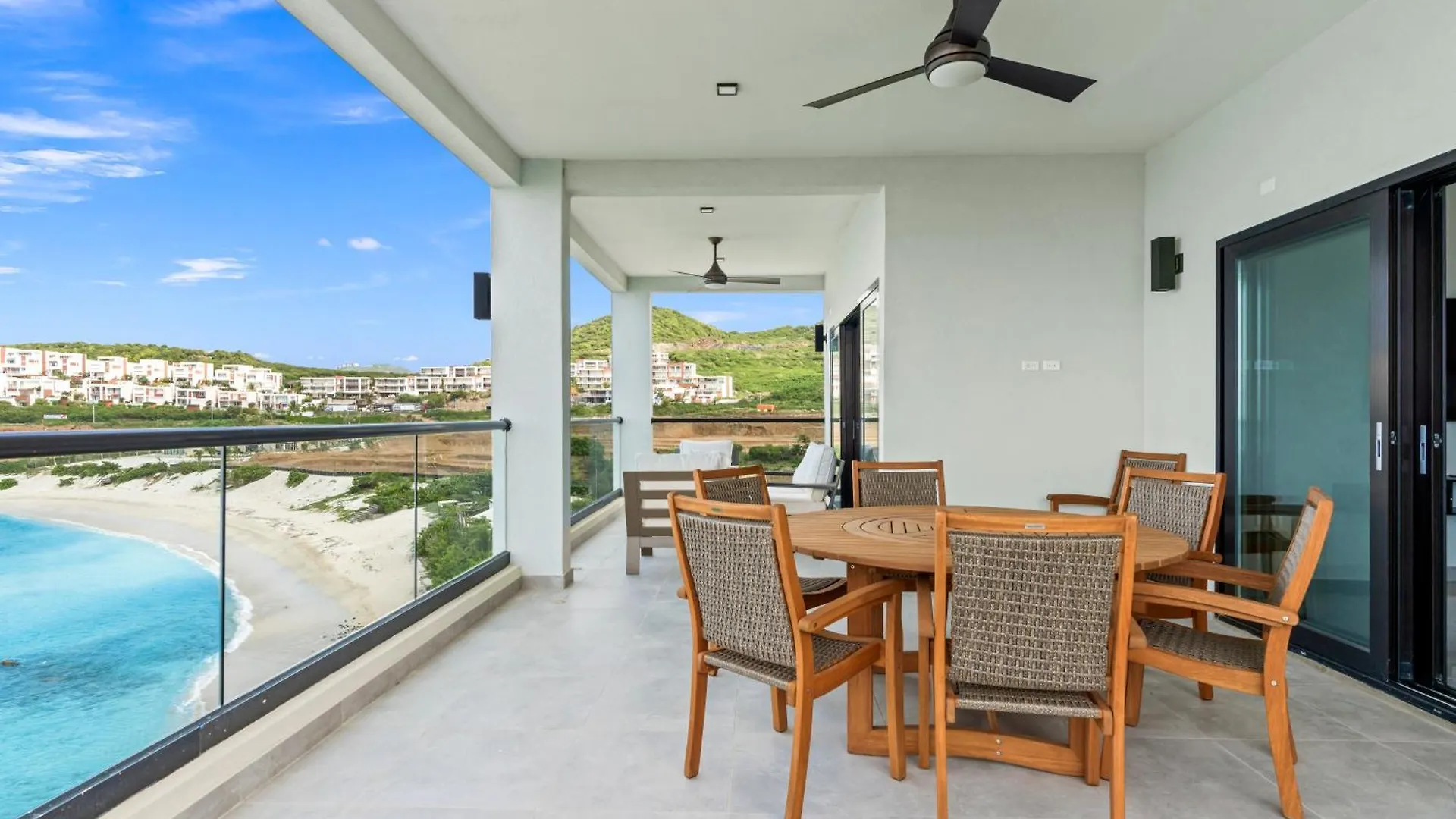 Luxury Indigo Oceanfront Terrace Villa Koolbaai Sint Maarten